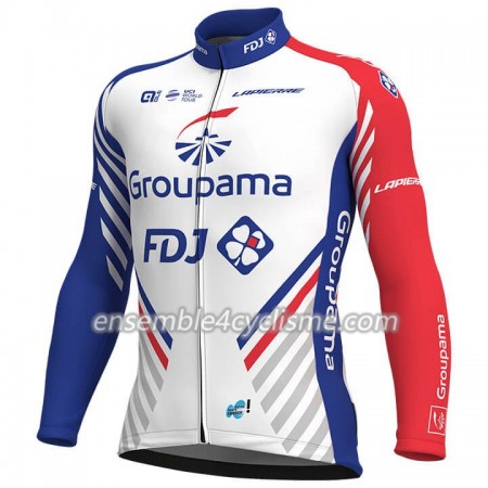 Maillot Cyclisme 2018 FDJ Manches Longues N001